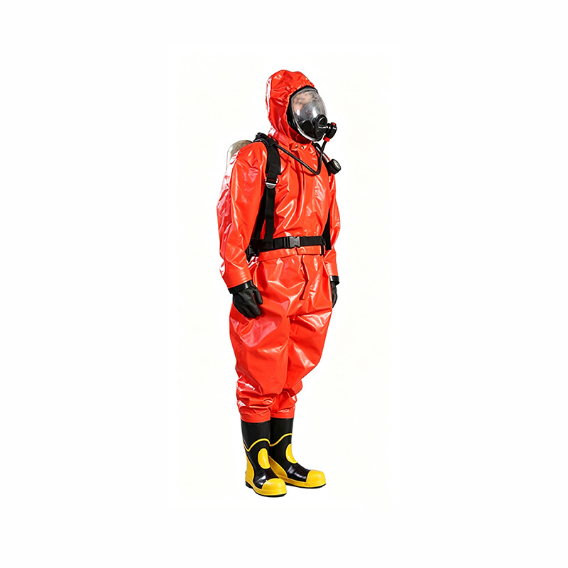 Tuta protettiva chimica semichiusa tipo respiratore