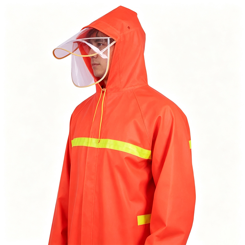 Impermeabile stile cappotto lungo saldato senza cuciture
