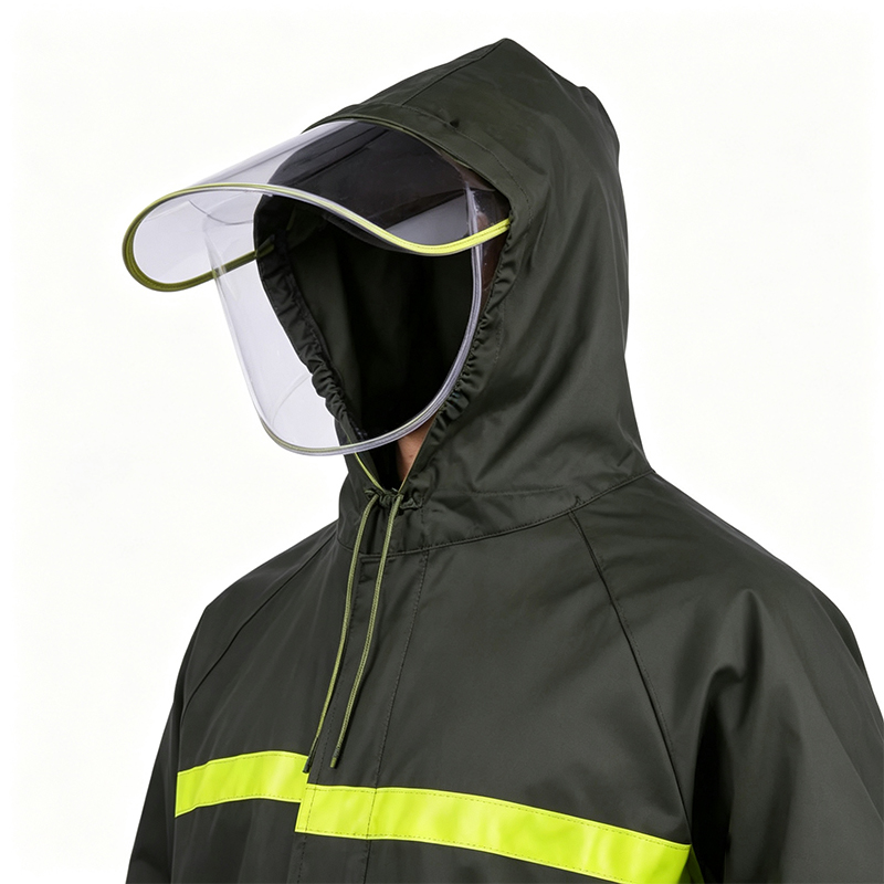 Impermeabile stile cappotto lungo saldato senza cuciture
