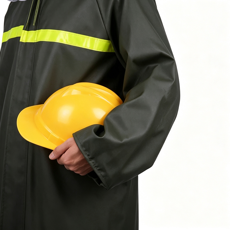 Impermeabile stile cappotto lungo saldato senza cuciture