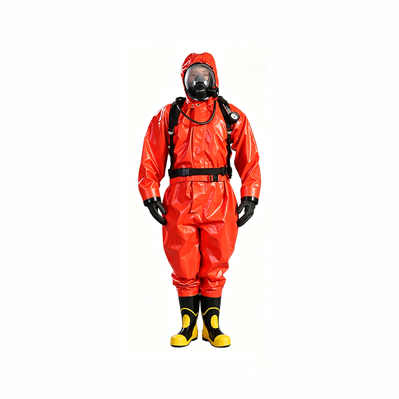 Tuta protettiva chimica semichiusa tipo respiratore