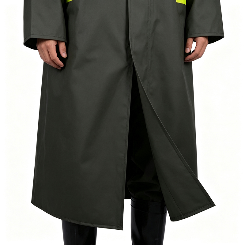 Impermeabile stile cappotto lungo saldato senza cuciture